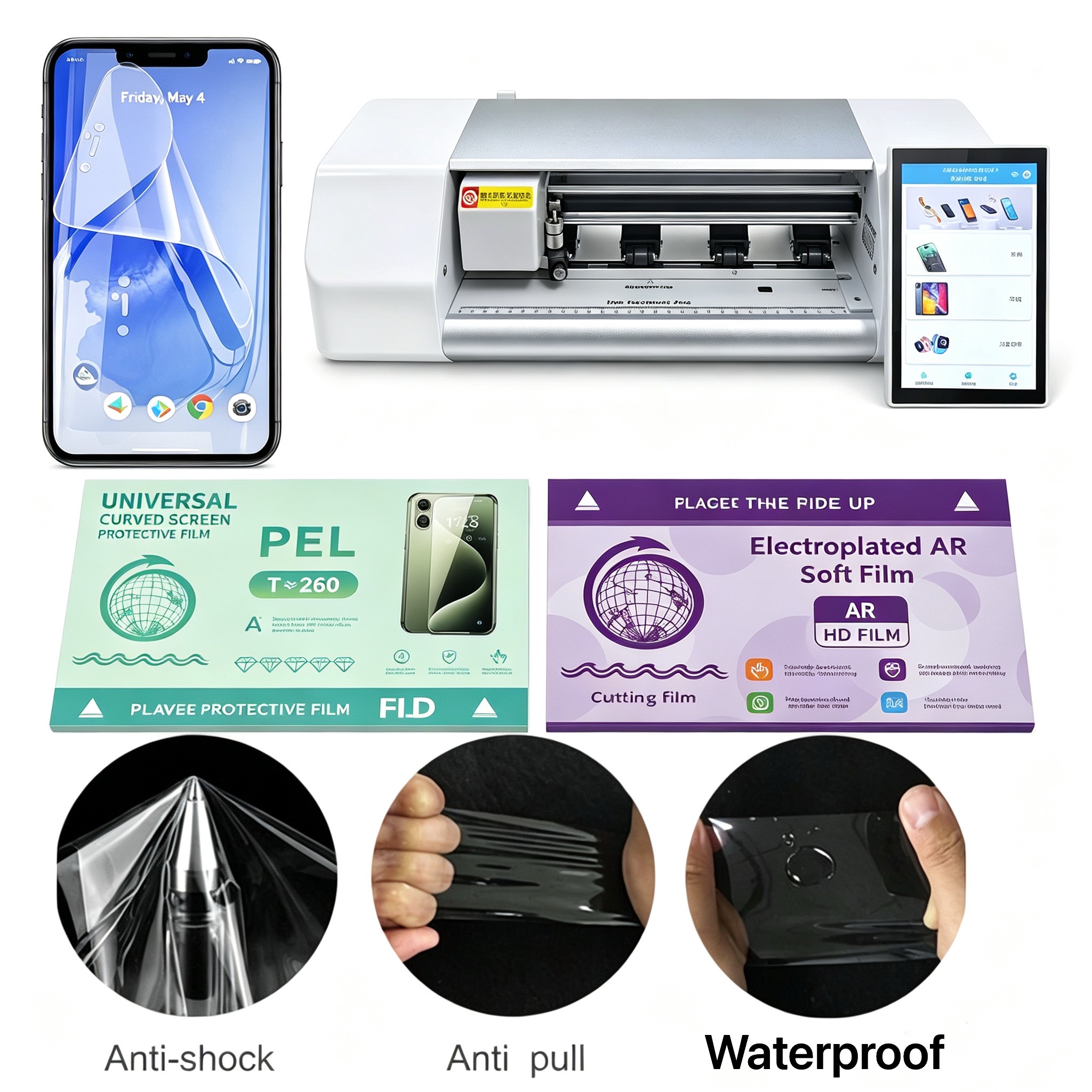 Factory Wholesale Direct Cutting Machine HD Privacy Matte Hydrogel Film Screen Protector