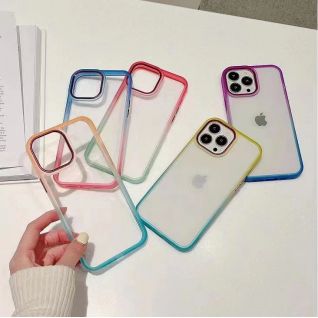 2024 New Products Acrylic+TPU Gradient Phone Case for iPhone Luxury for iPhone 11 12 13 14 Pro Max XS XR X